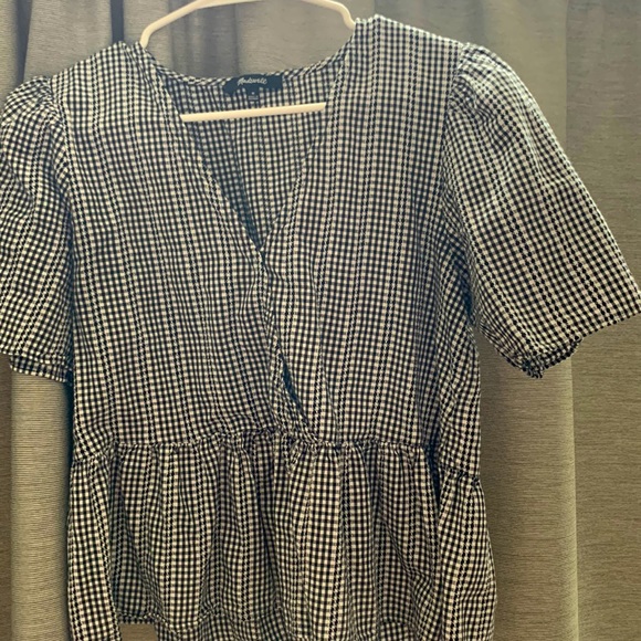 Madewell Peplum Top Medium - Picture 1 of 2